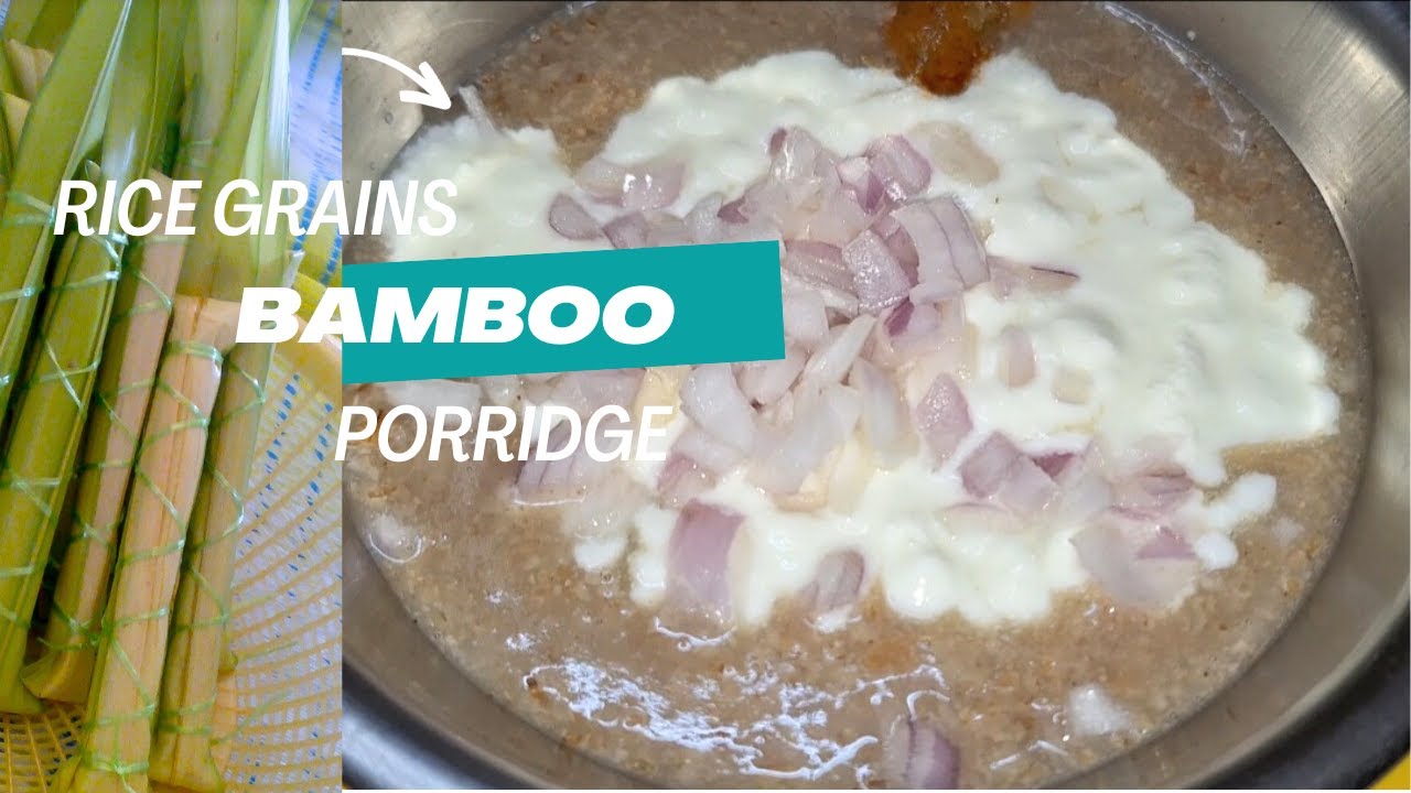 Bamboo rice porridge - kanji |morning healthy breakfast |health guts food by leaf food |rice recipe