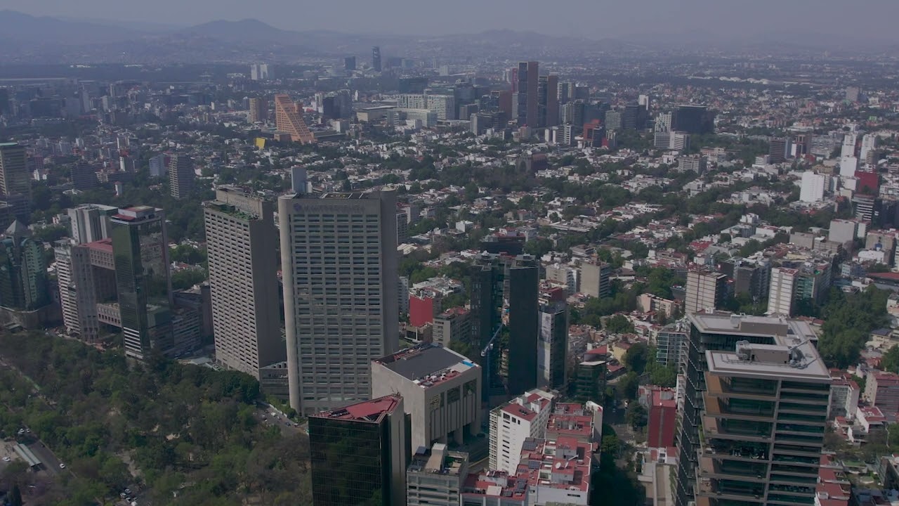 CDMX-BANDERA CAMPO MARTE Aerial Stock - Free Dron Mexico No Copyright Idcode: 01020322