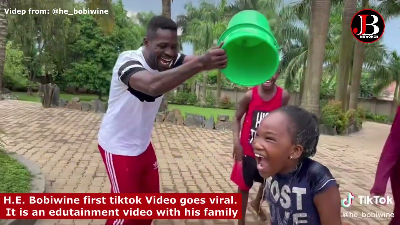 Bobiwine's First Tiktok edutainment Video goes viral worldwide | Full Video all family members