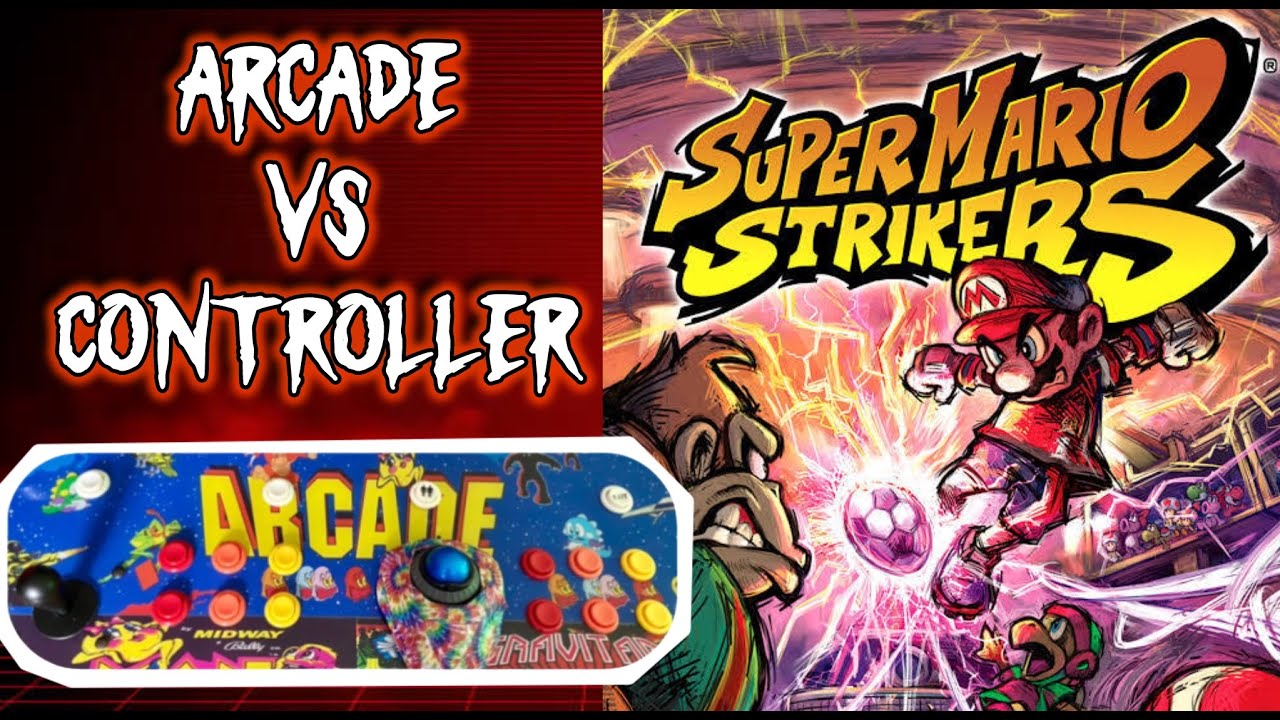 Аркадная версия Mario Strikers против брата ⚽️