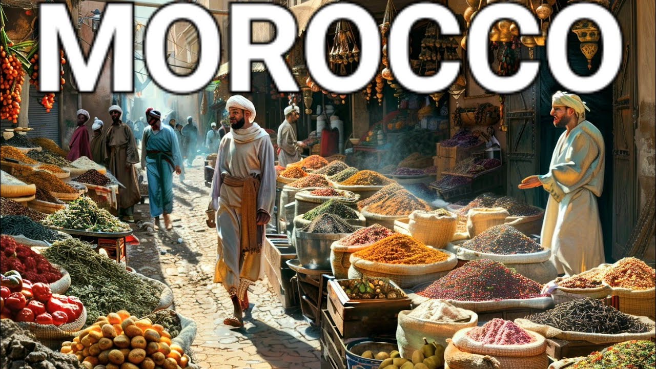 🇲🇦 MARRAKECH MOROCCO, EID AL-FITR 2024, EID MUBARAK! MOROCCAN STREET FOOD, WALKING TOUR, 4K HDR