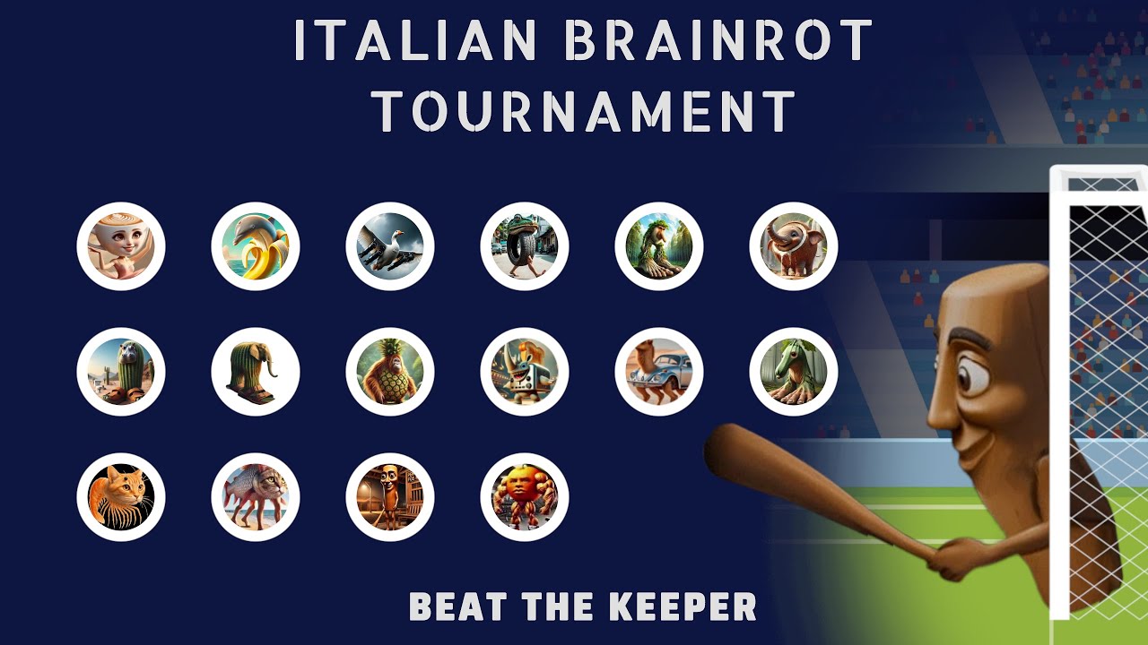 Italian Brainrot Beat The Keeper Tournament - Marble Race