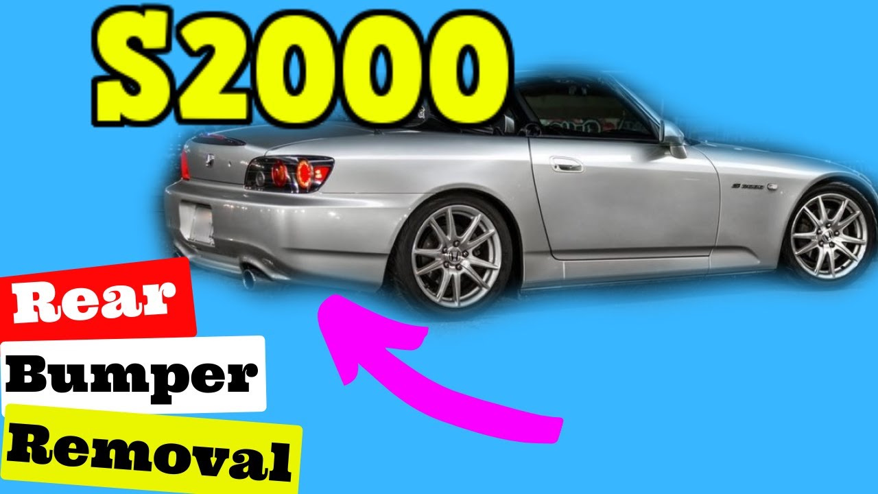 Honda S2000 — как снять накладку заднего бампера
