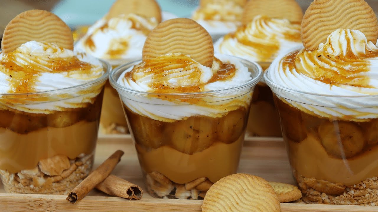 BANOFFEE NO COPO BOLHA | Sobremesa fácil e econômica para VENDER!