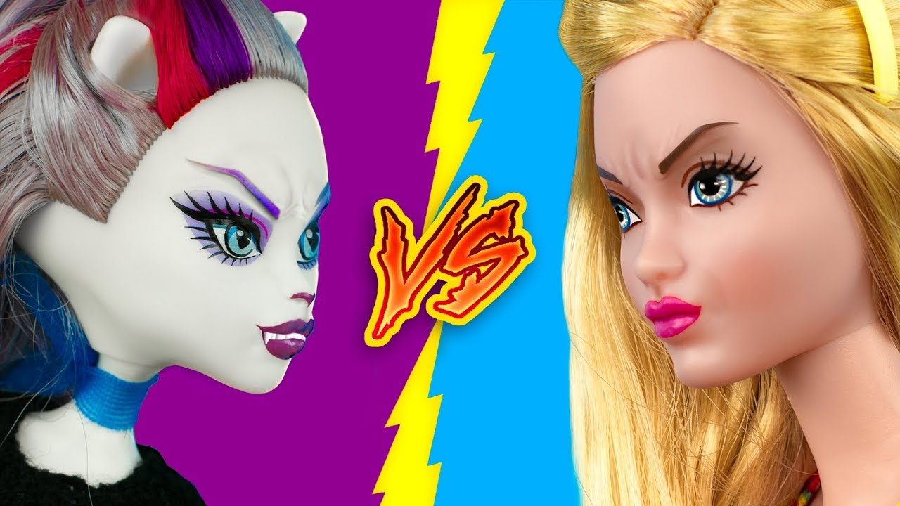 SPRYTNE HACKI W CHALLENGU BARBIE VS MONSTER HIGH! 16 SZTUCZEK I WYROBÓW