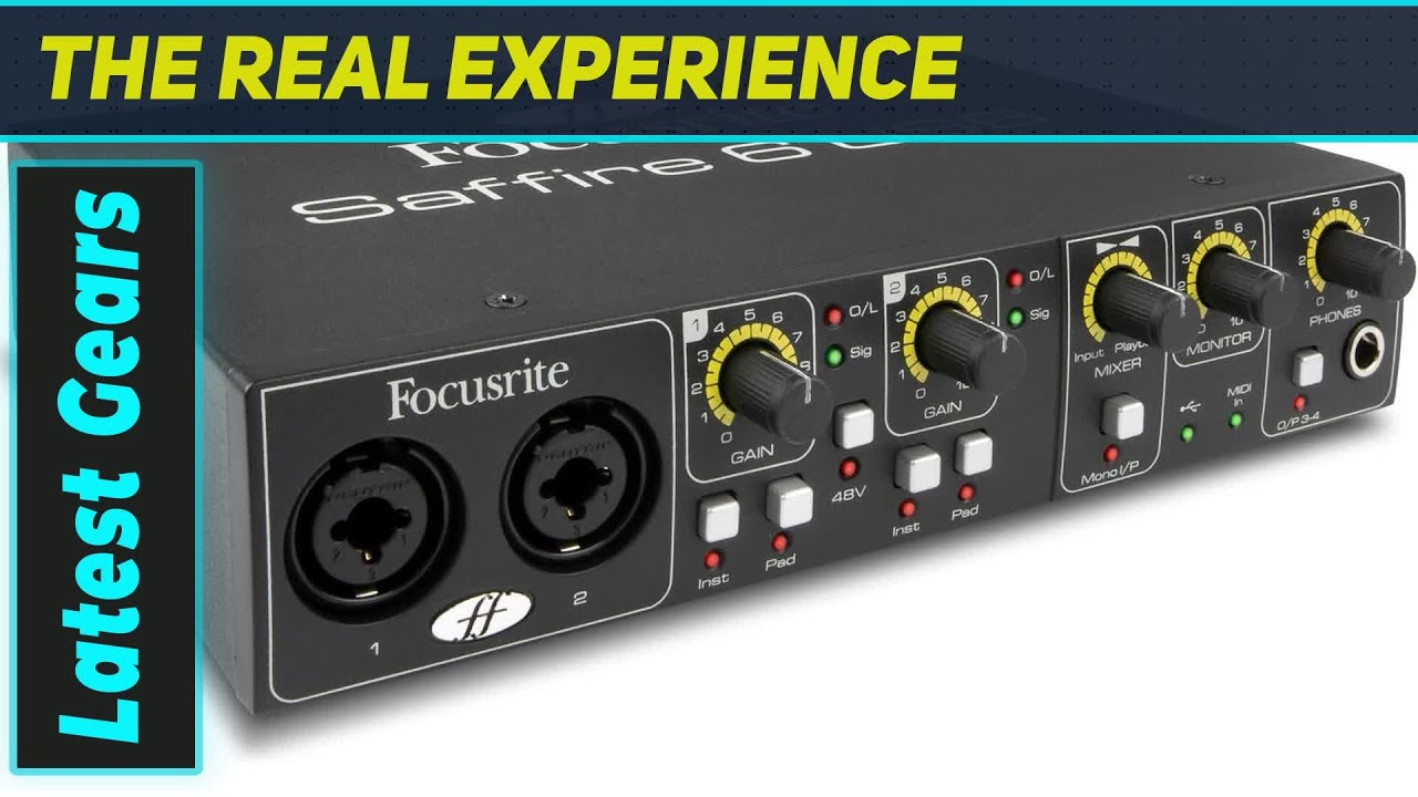 Focusrite Saffire 6 USB: Great for Tracking & DJing