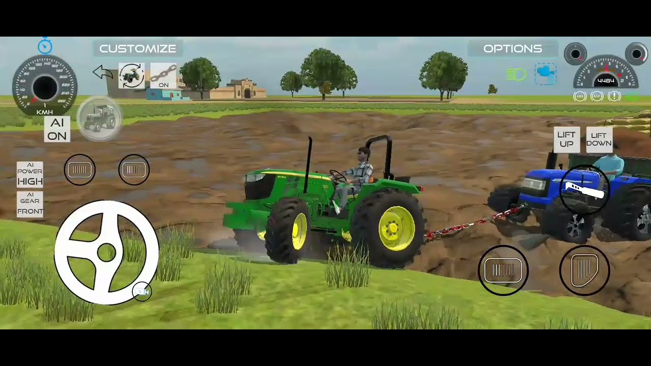 🔥Sonalika rx sa khech de do trolley par hua bda naksan #devtractorgaming 