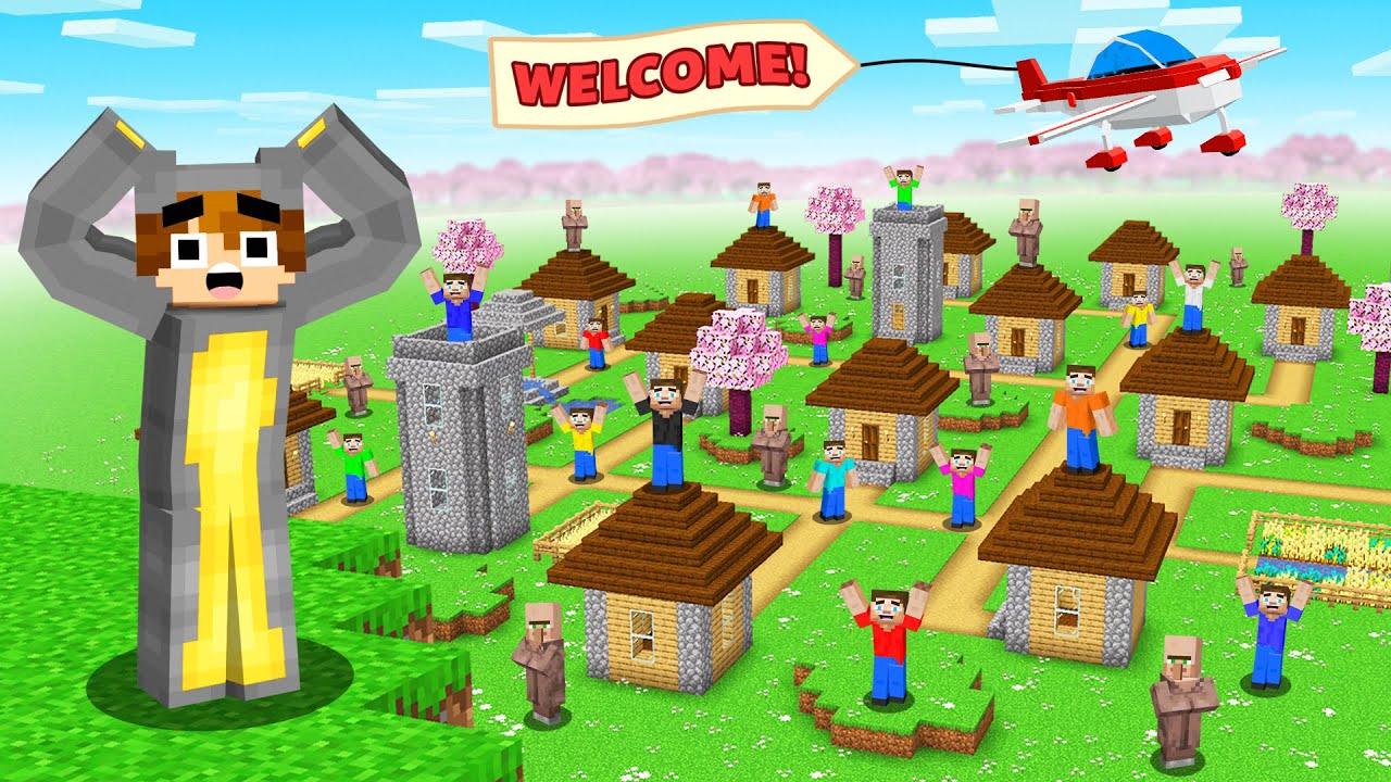 NEW Members MOVED Into Our Minecraft Town! (Cherry Island)