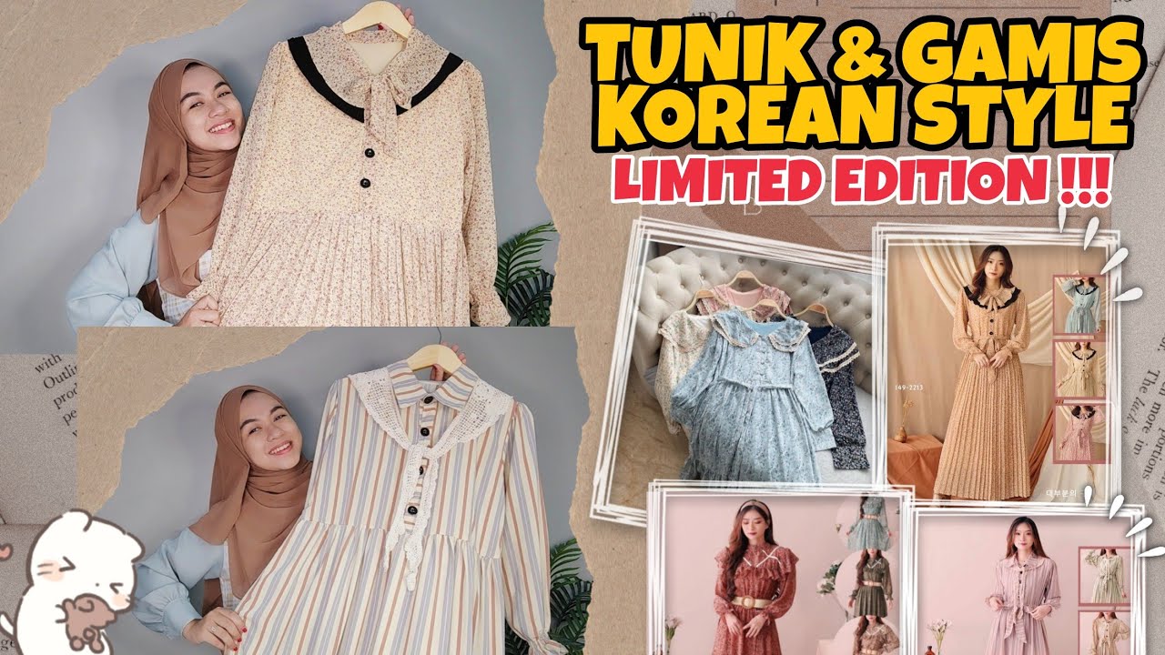 SHOPEE HAUL TUNIK DAN GAMIS KOREAN STYLE !!! LIMITED EDITION