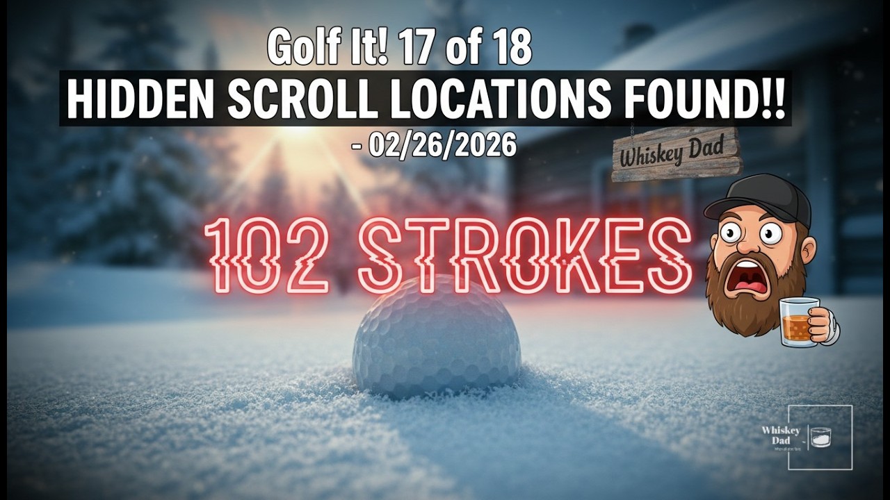 Golf It! 17 of 18 HIDDEN SCROLL LOCATIONS FOUND!!! - 02/26/2026