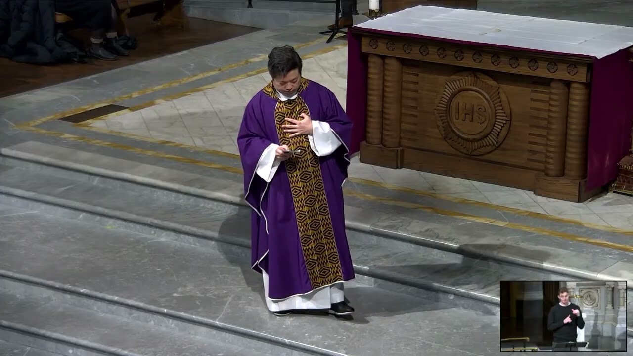 Sunday February 22, 12 05 Mass:   Homily  - CY Kao