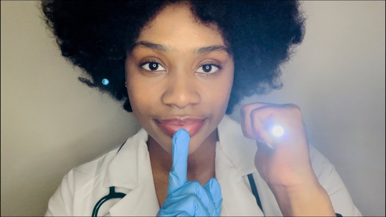 ASMR | CRANIAL NERVE EXAM 4 - SILENT (no talking, 5 senses, light, closeup)