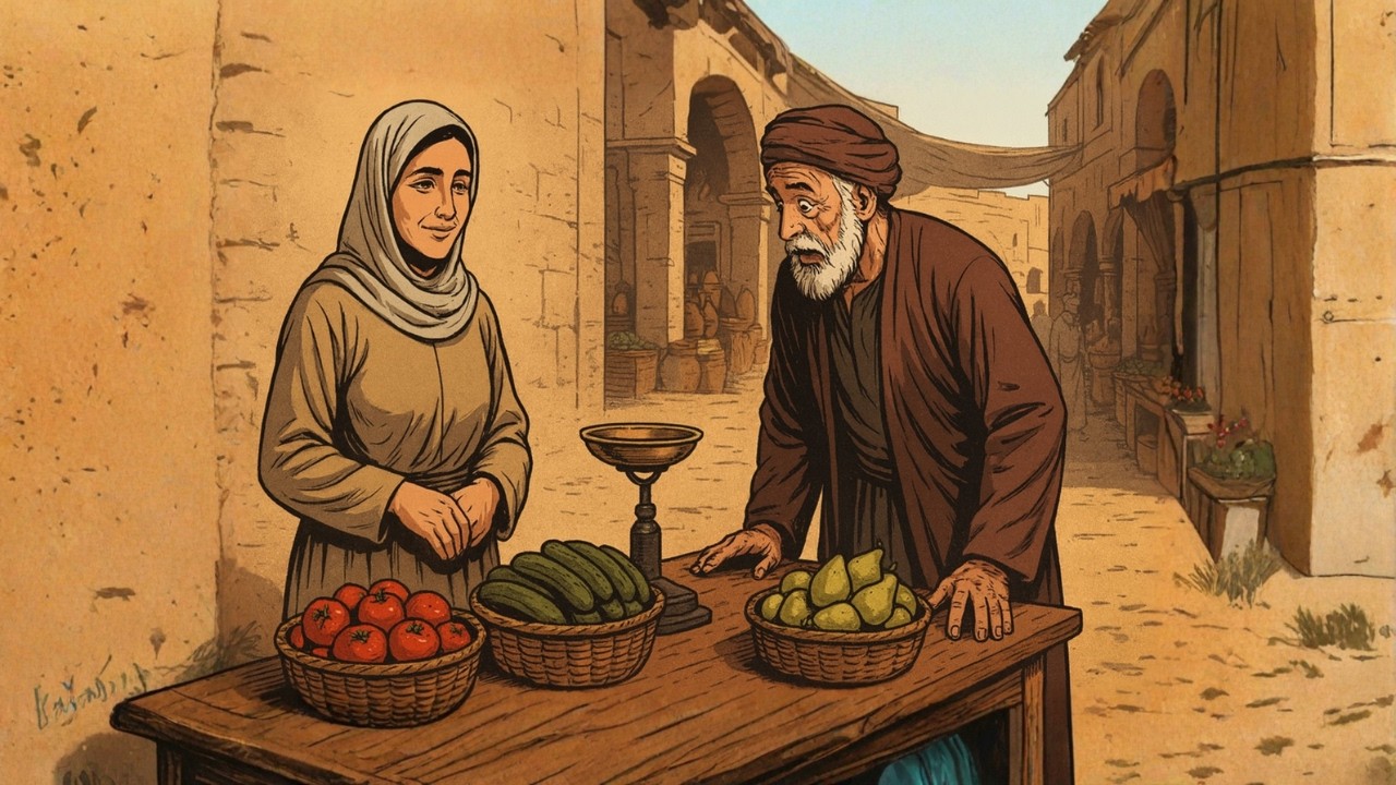 حكاية البائعة الفقيرة التي لم تغش… فصار متجرها الأشهر في السوق