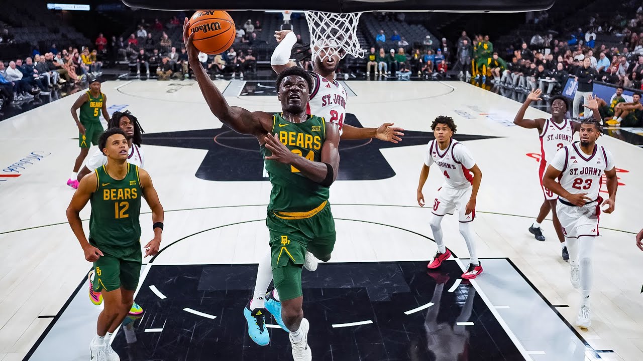 Баскетбол Baylor (M): Лучшие моменты матча Tounde Yessoufou (15 очков) против St. John's | 25 ноя...