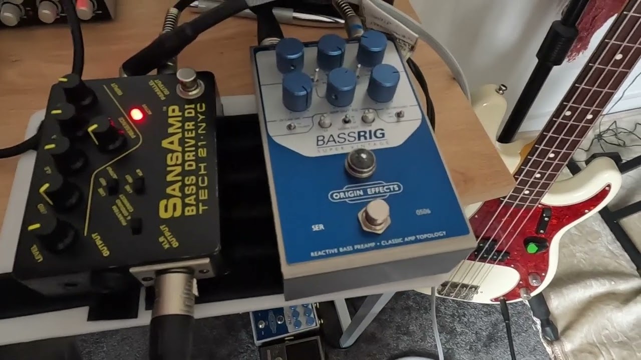 Unfair Bass Di Comparison. Origin Effects Bassrig and Sansamp Bass Driver v1
