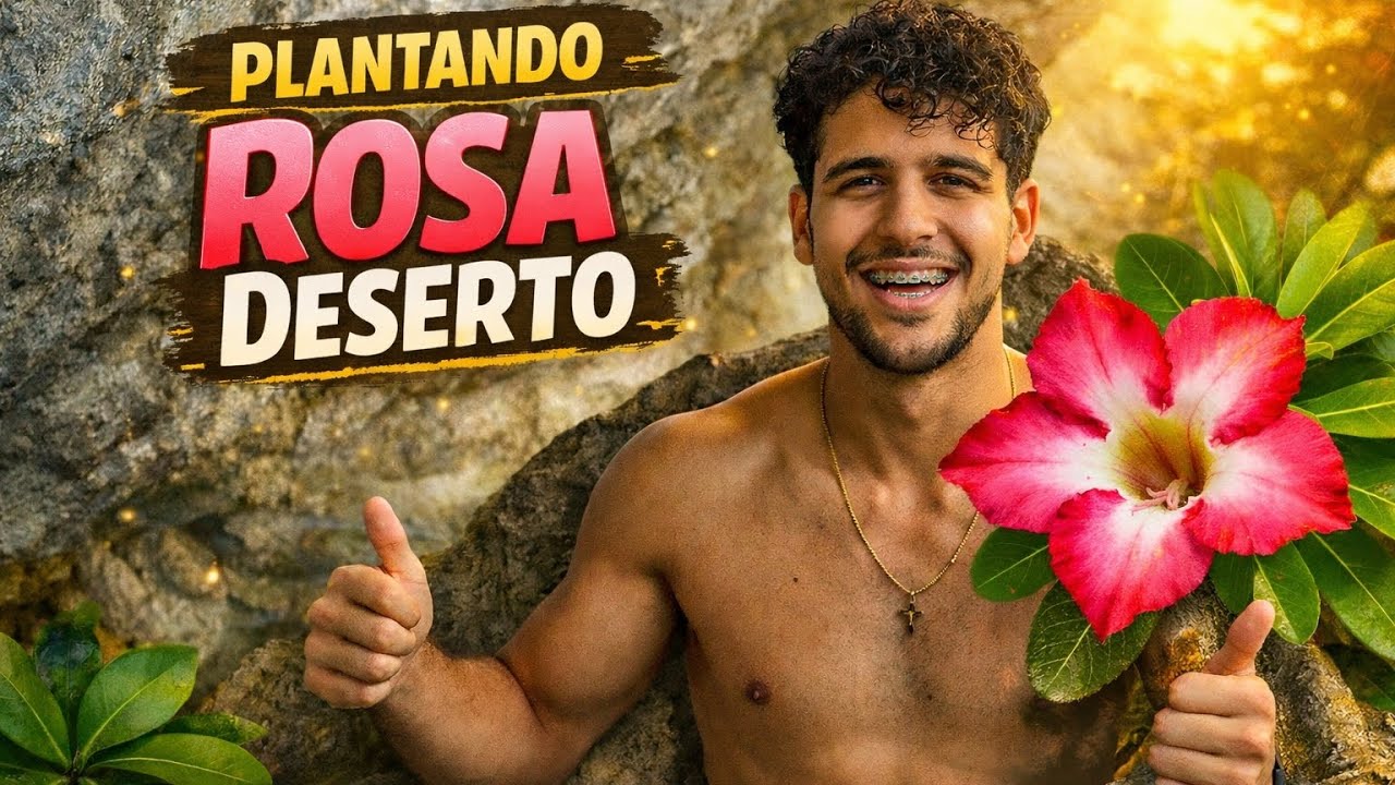 BROTO DE ROSA DE DESERTO!🌹