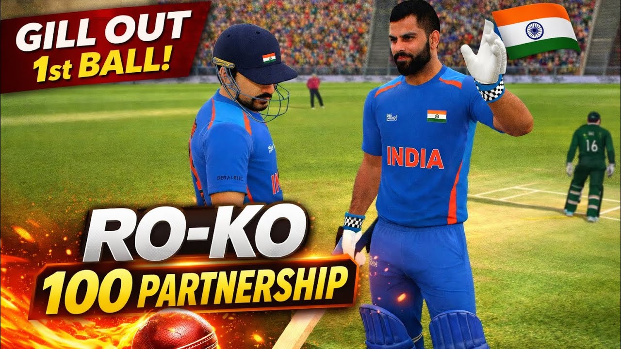 Shubman Gill OUT on First Ball 😳 Then Ro-Ko Destroy Bowling | 100 Run Partnership