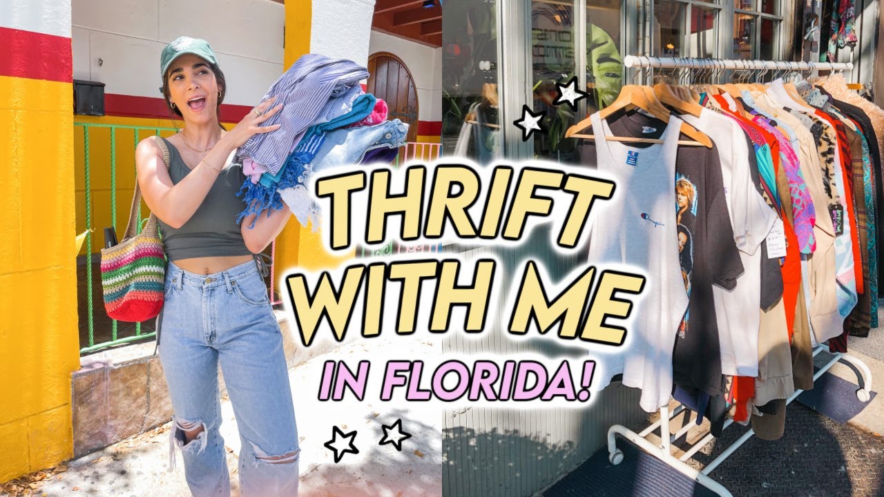 THRIFT WITH ME IN FLORIDA (finally!!!) ☆ THRIFT HAUL + GIVEAWAY!