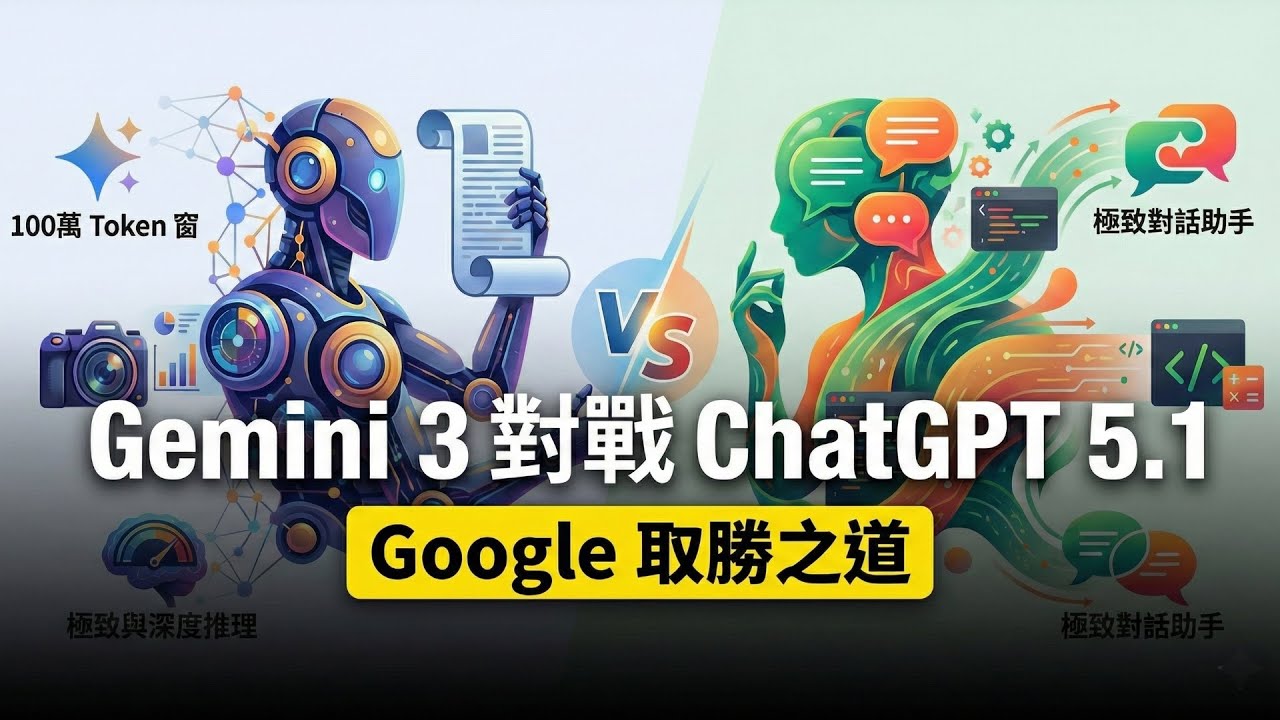 AI 領域的前瞻性比較研究：Gemini 3 及 ChatGPT 5.1 最新成果與差異