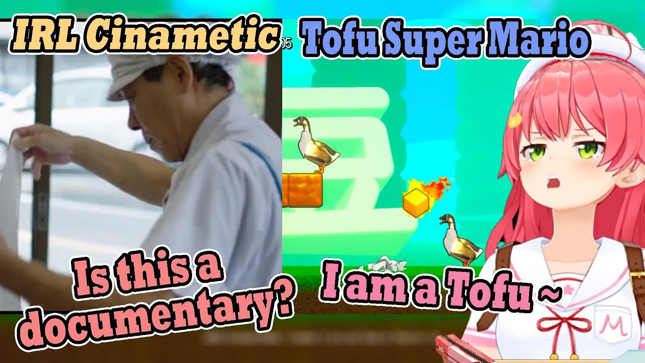Miko's brain became a Tofu after playing this weird game about how Tofu are made 【Sakura Miko】