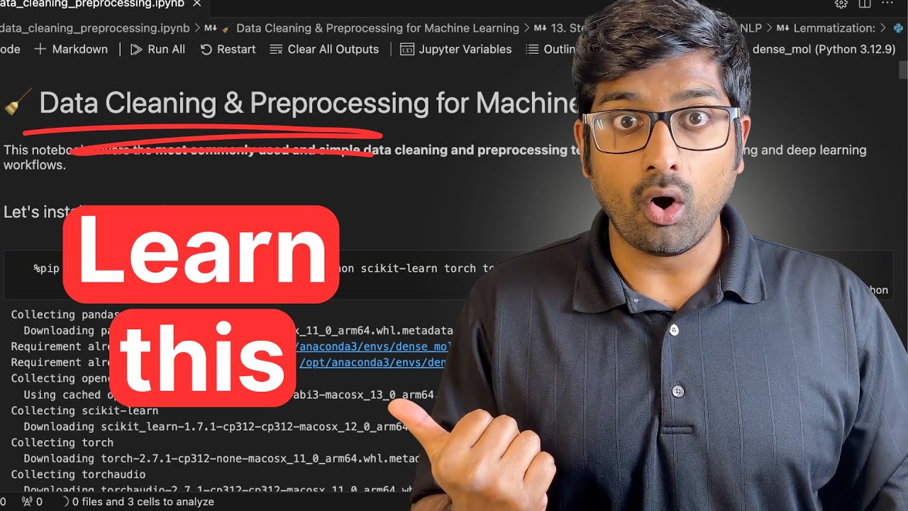 You have to learn these data cleaning methods. 