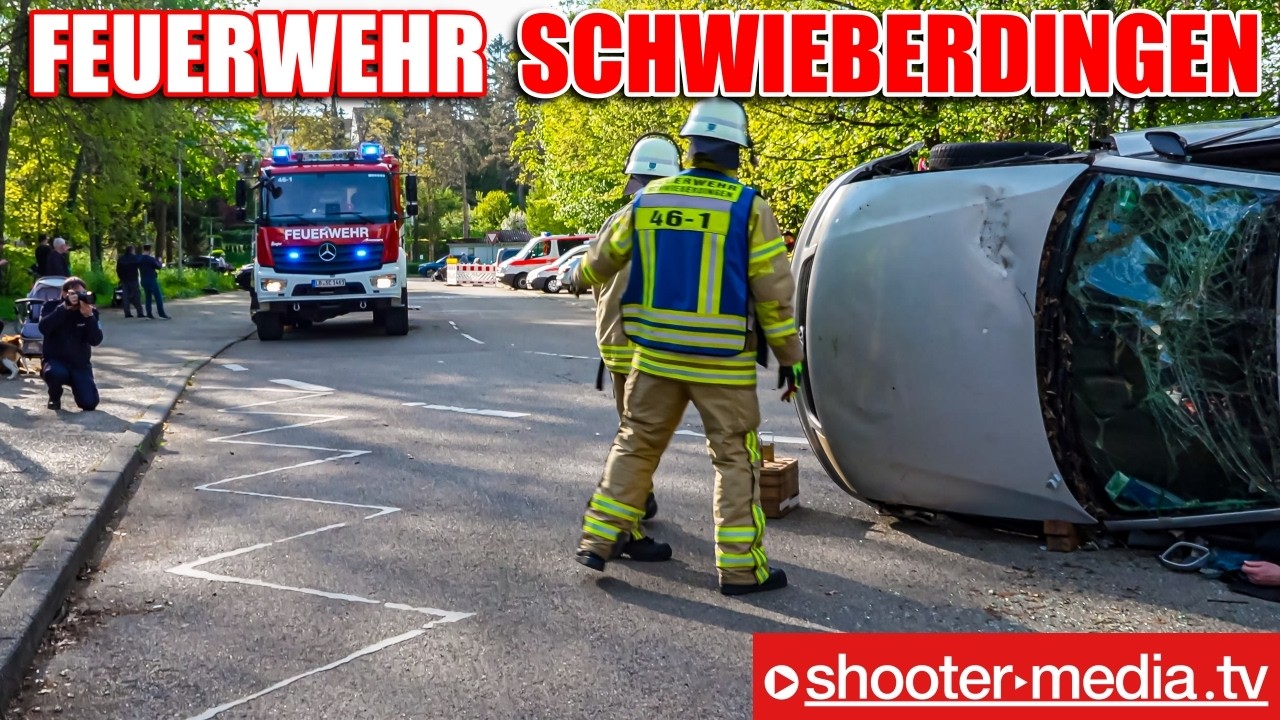 🚒 🚒  FREIWILLIGE FEUERWEHR SCHWIEBERDINGEN  🚒 🚒 |  Verkehrsunfall (TdoT Schauübung)
