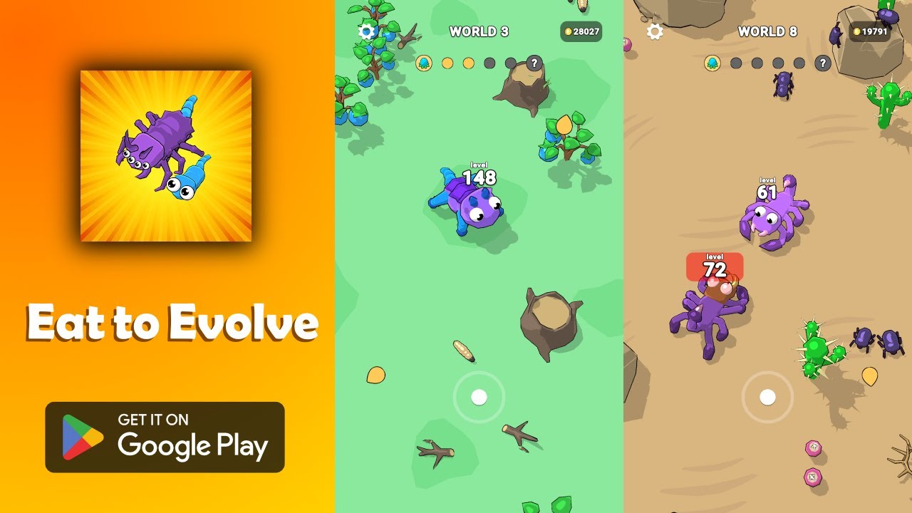 Eat to Evolve (Offline) - Android Gameplay