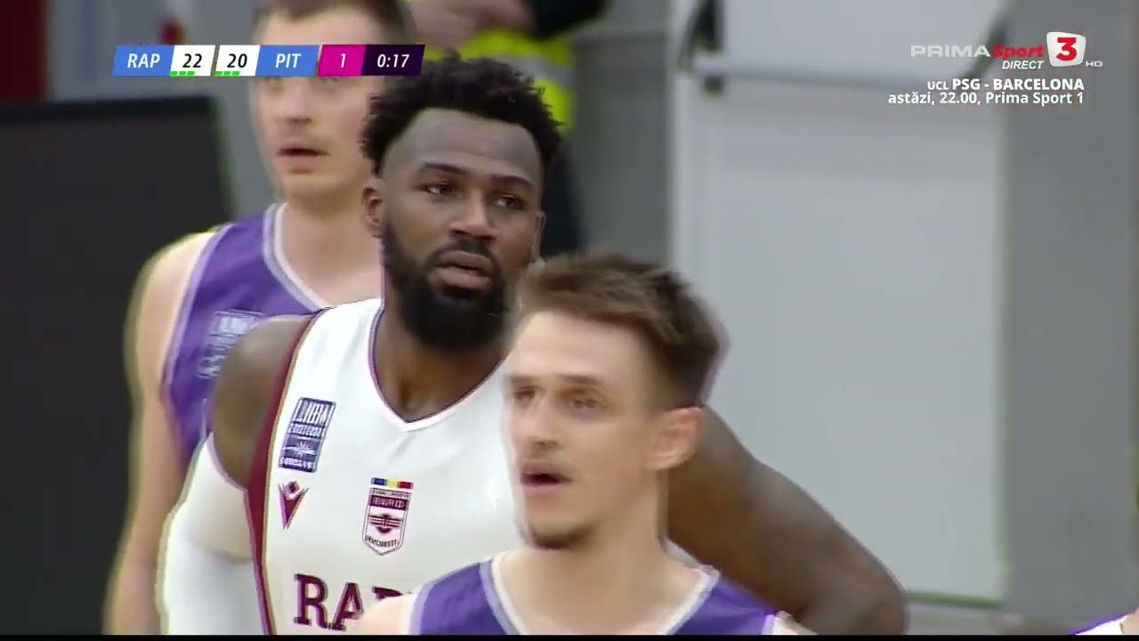 Liga Naţională de baschet, play-off: Rapid - FC Argeș 76-78. Înregistrarea partidei
