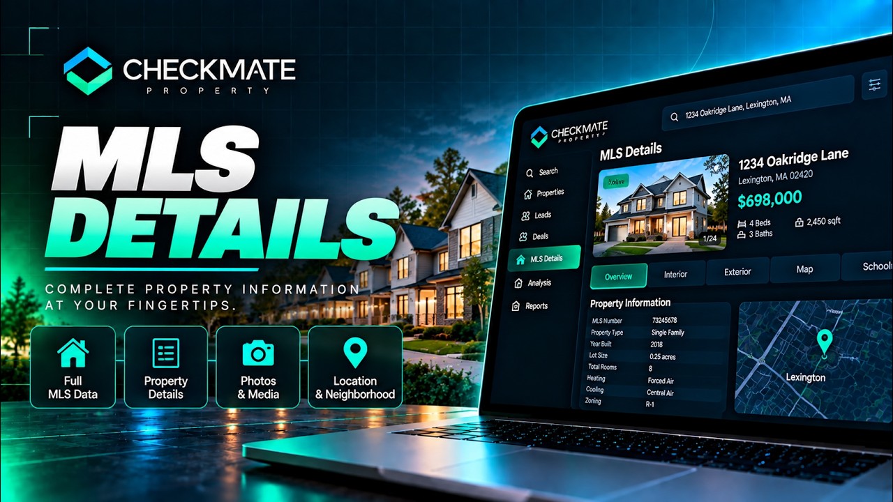 MLS Details: How to Review Property Listings & MLS Data | Checkmate Property Tutorial