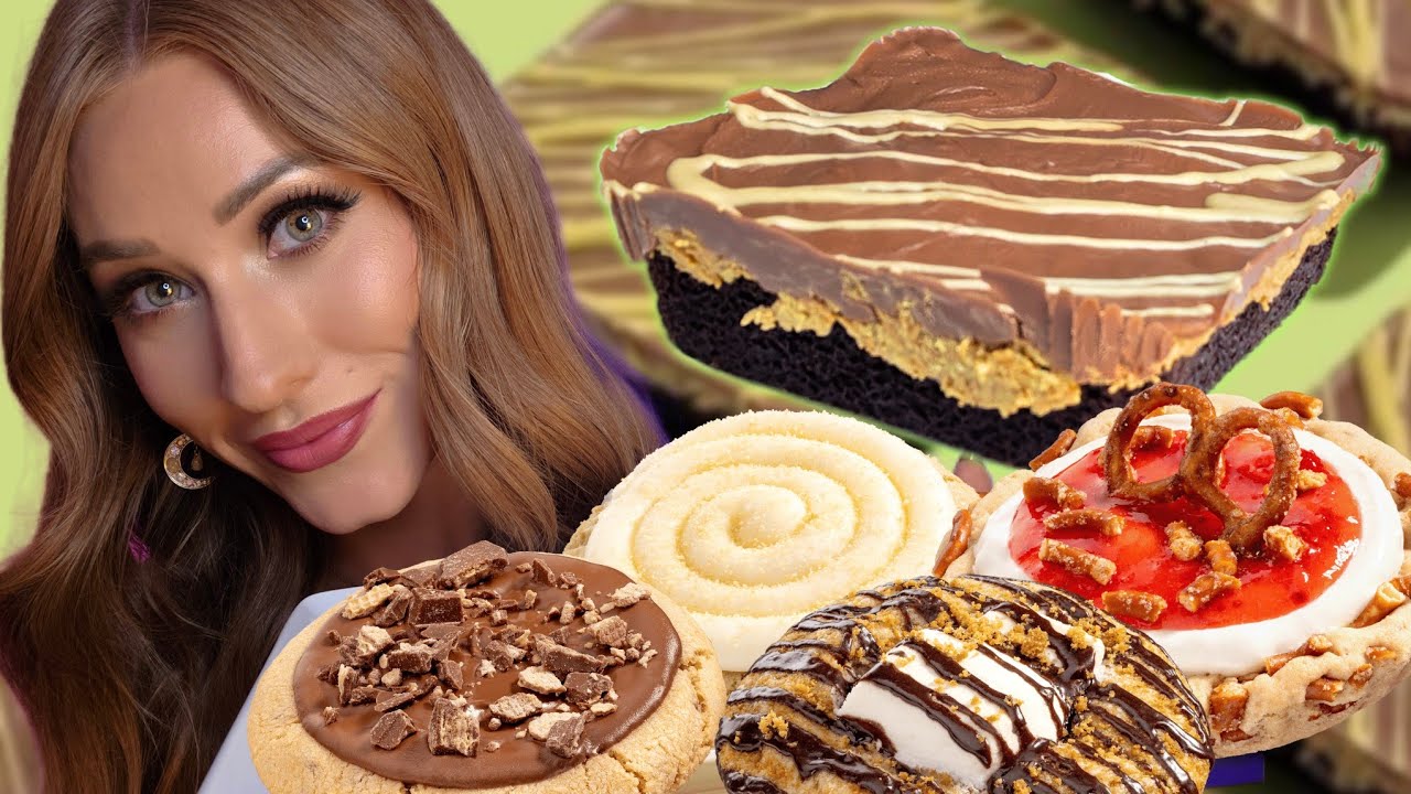 ASMR | *NEW* Crumbl DUBAI CHOCOLATE BROWNIE, Strawberry Pretzel Pie, S'mores, Golden Oreo & Kit Kat!