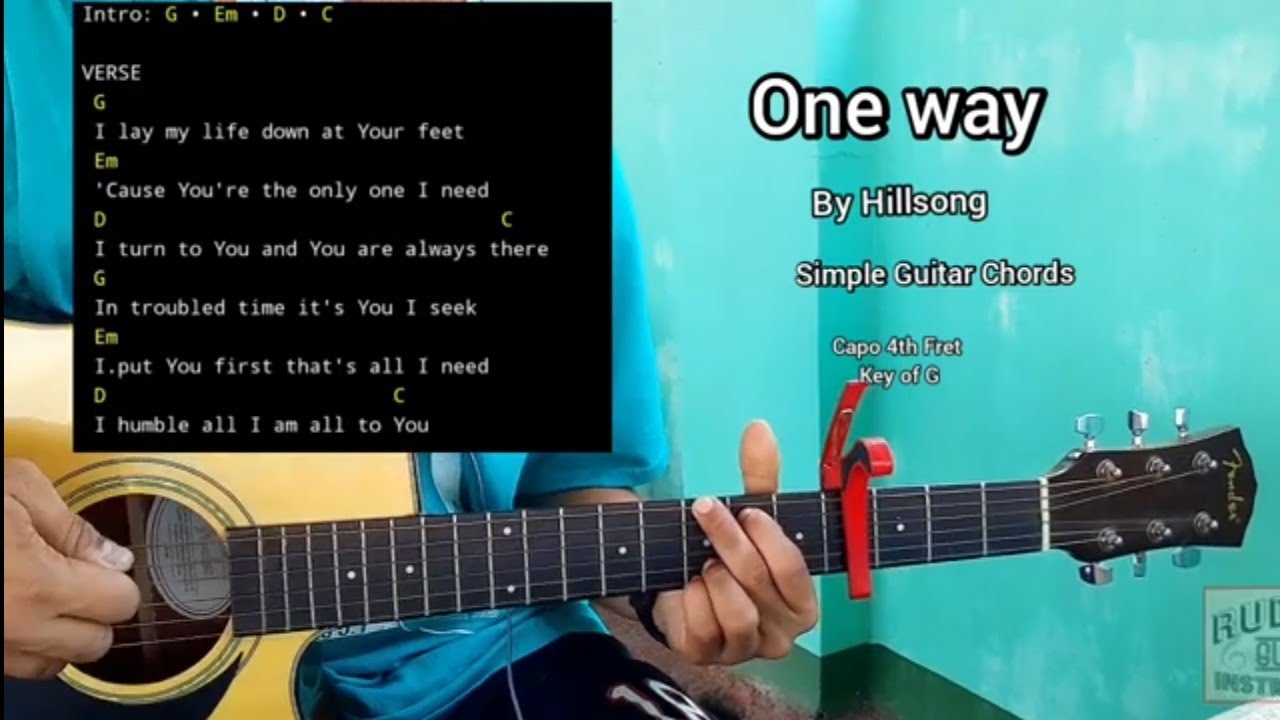 One Way by Hillsong - Simple Guitar Chords(Key of G)