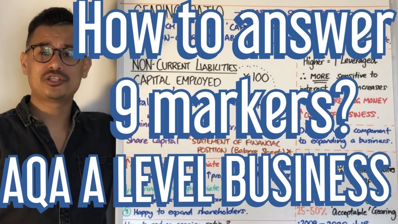 How to answer 9 markers? - A Level Business