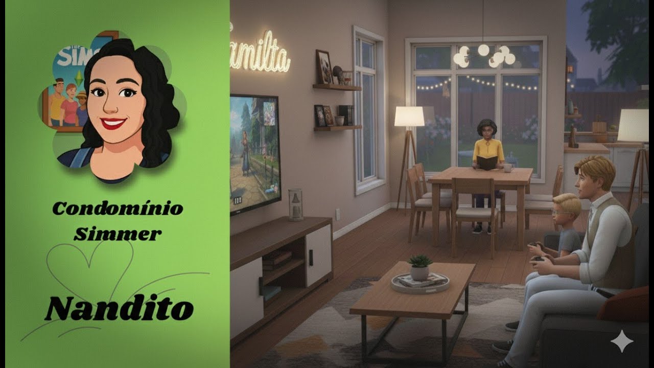 Ep 02 - Família Nandito e condomínio reformado. #thesims4 #sims4gettogether #simulação
