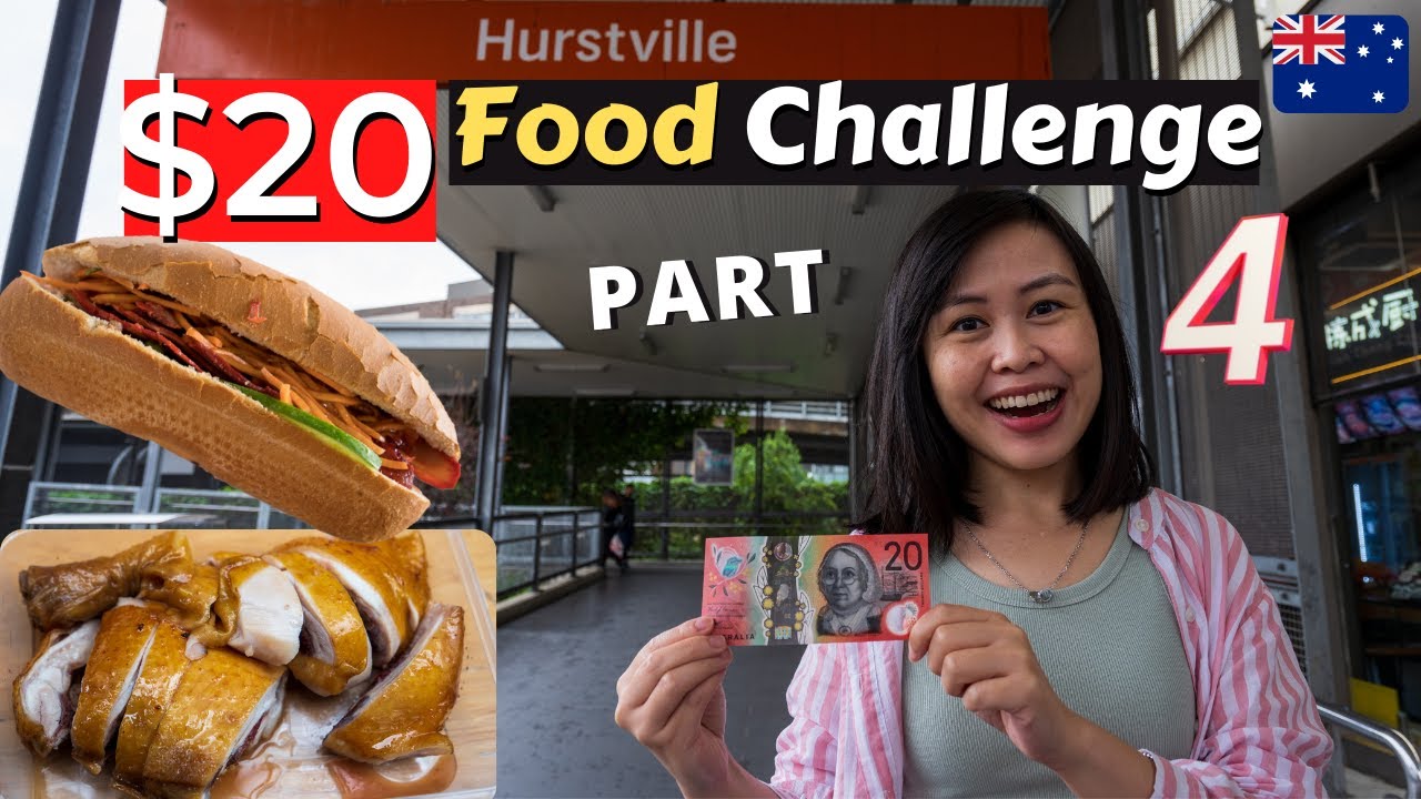 $20 FOOD Challenge for 24 HOURS l Hurstville BEST Banh Mi & Soy Sauce Chicken l Sydney Cheap Eats
