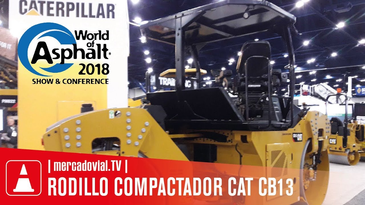NUEVO Rodillo compactador doble tambor Caterpillar CB13 -  WOA 18