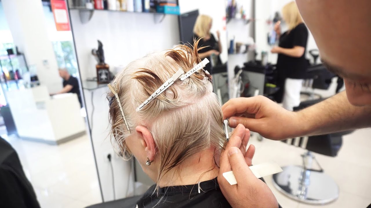 I Want To Go Gray - Cutting Thin Hair Short | Pixie Bob & Tarantula Haircut for Older Women