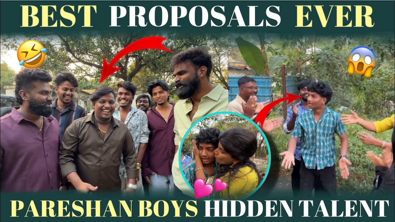 Best Proposals Ever @pareshanboys Hidden Talent | @anil_michael_11 