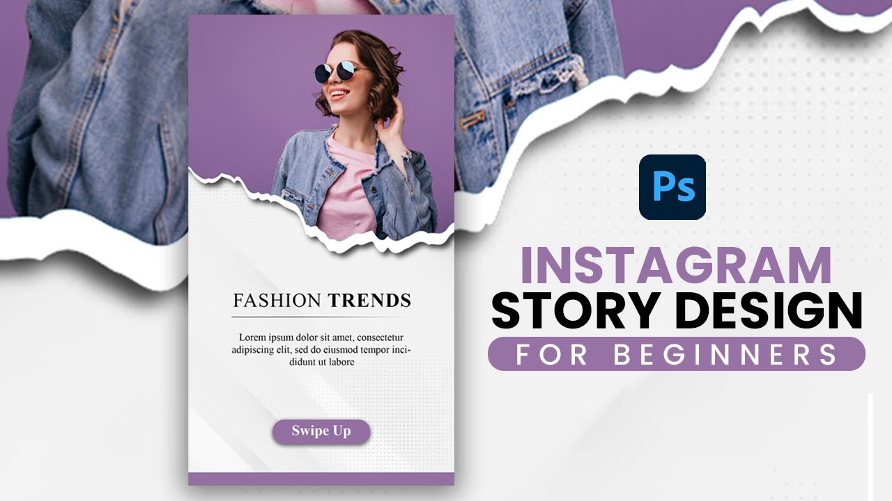 Instagram Story Design With Very Simple Technique | #viral #trending #photoshop #tutorial #2023