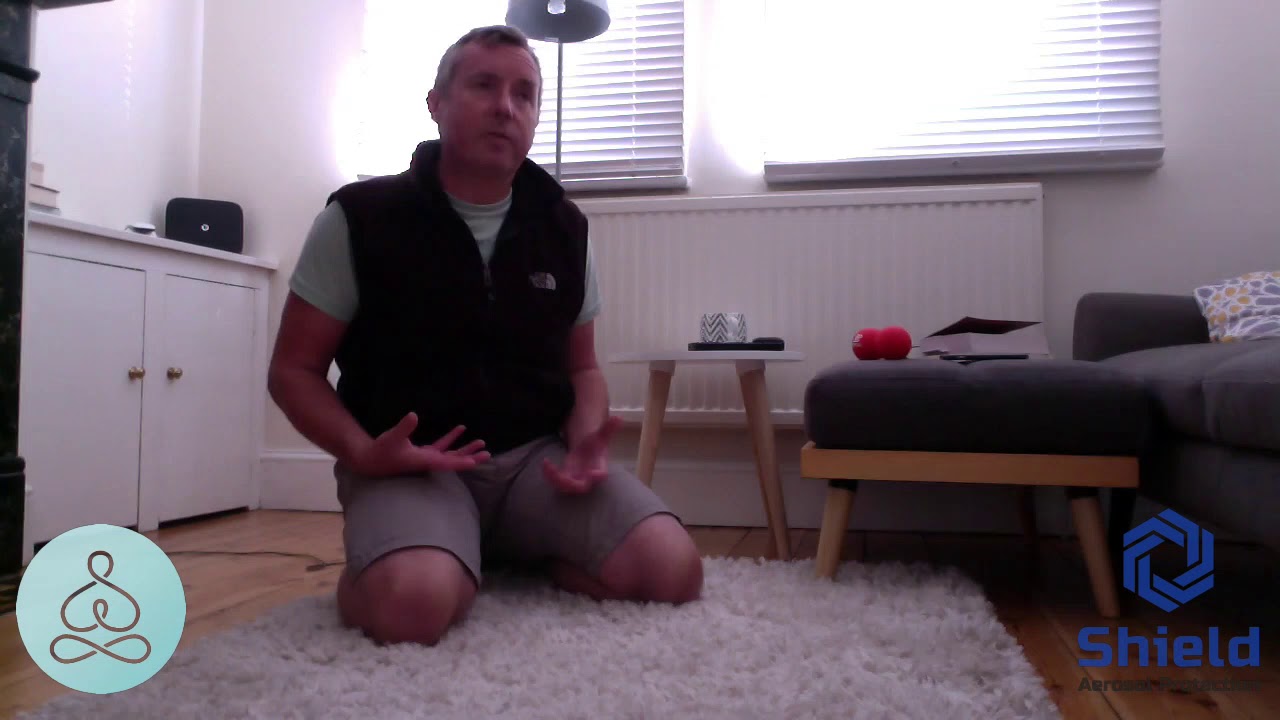 David Haworth demonstrates how to relieve a tired back