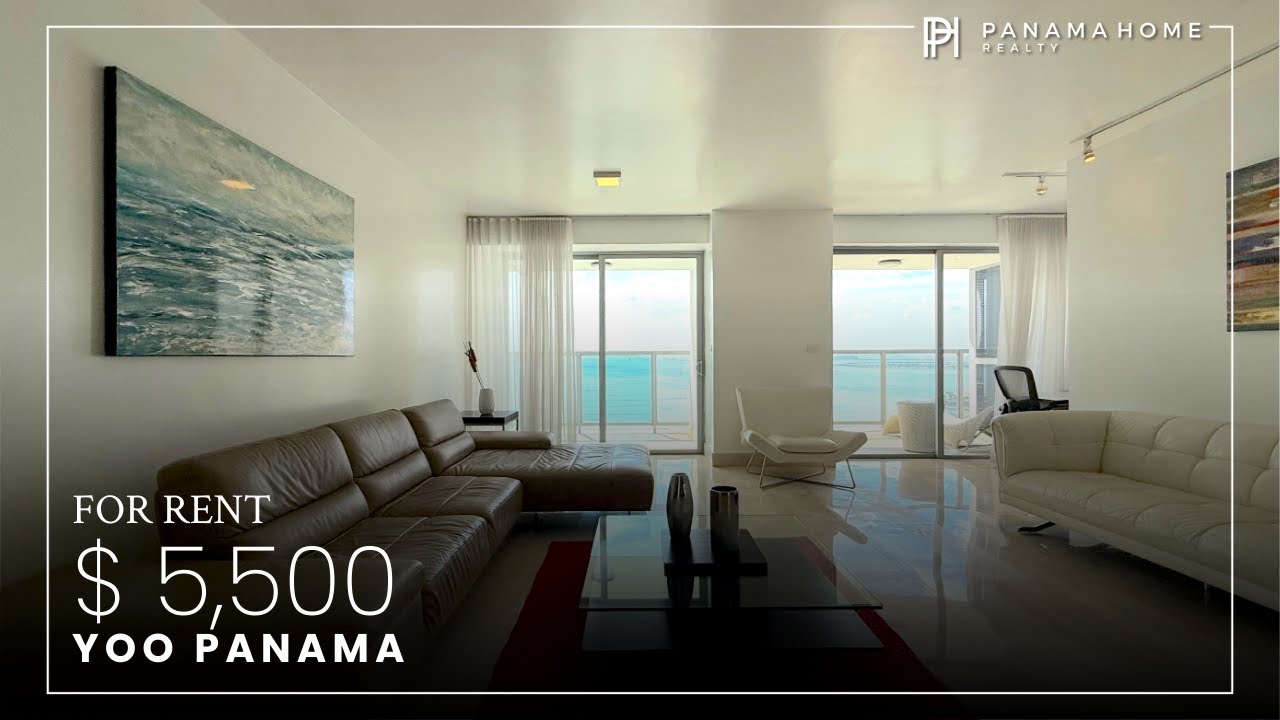 $5,500 | Luxury Ocean View Apartment for Rent in Avenida Balboa, Panama – 4 Bedrooms, 260 m²