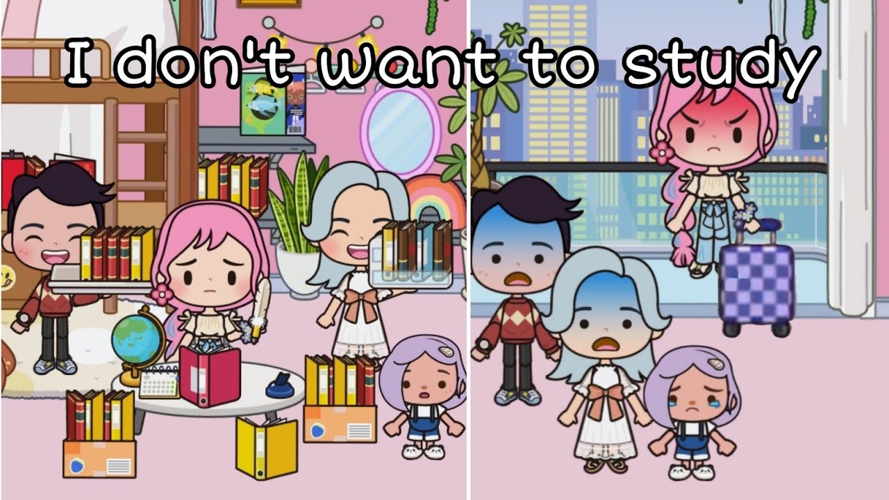 I don't want to study 😔📚|miga world sad story| Miga world official
