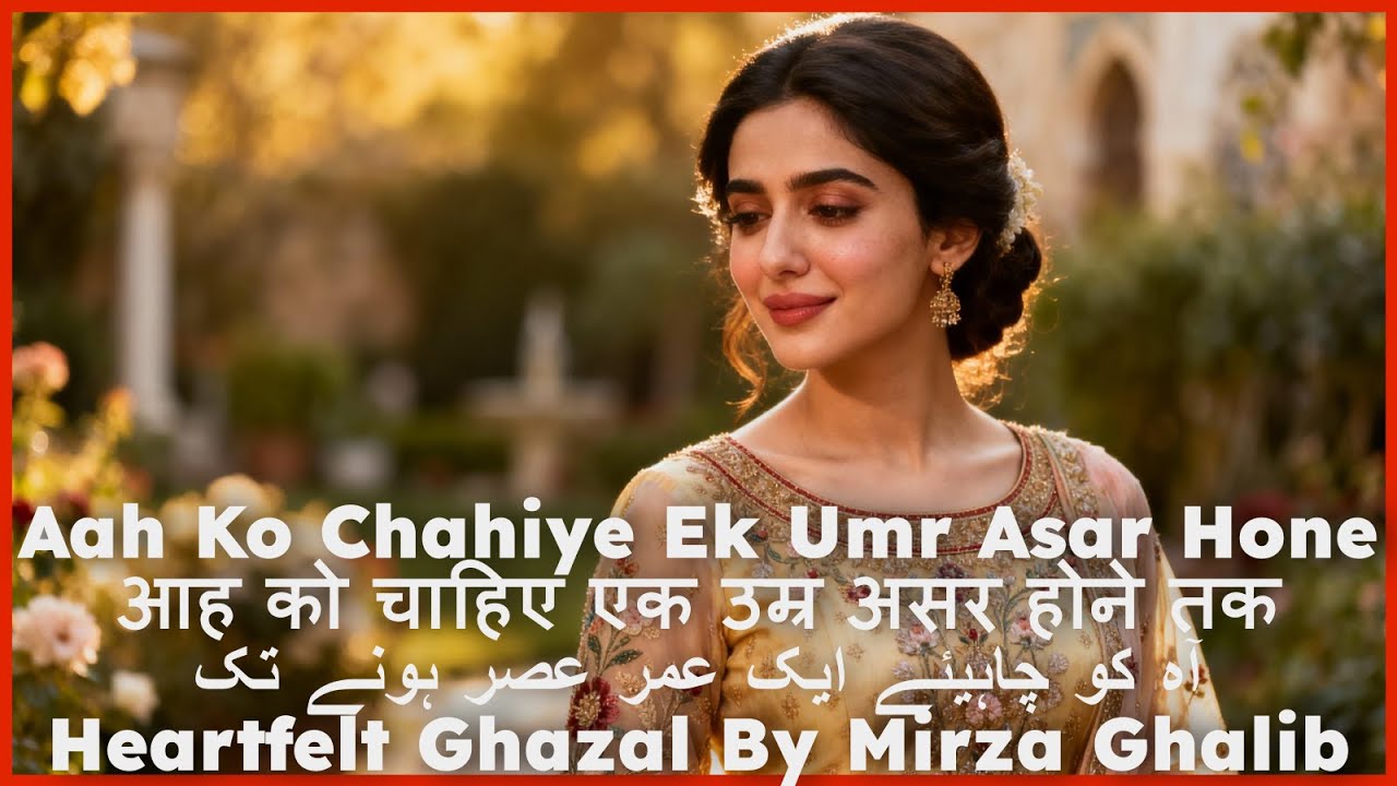 Aah Ko Chahiye Ek Umr Asar Hote • Heartfelt • Mirza Ghalib • आह को चाहिए इक उम्र असर •मिर्ज़ा ग़ालिब