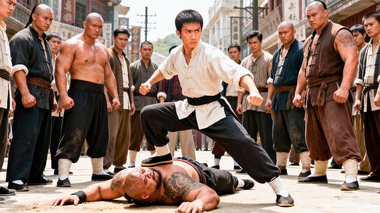 惡霸當眾羞辱功夫小夥，下一秒連吃三招，當場倒地不起！⚔️ 功夫 | Kung Fu | 武打 | 抗日