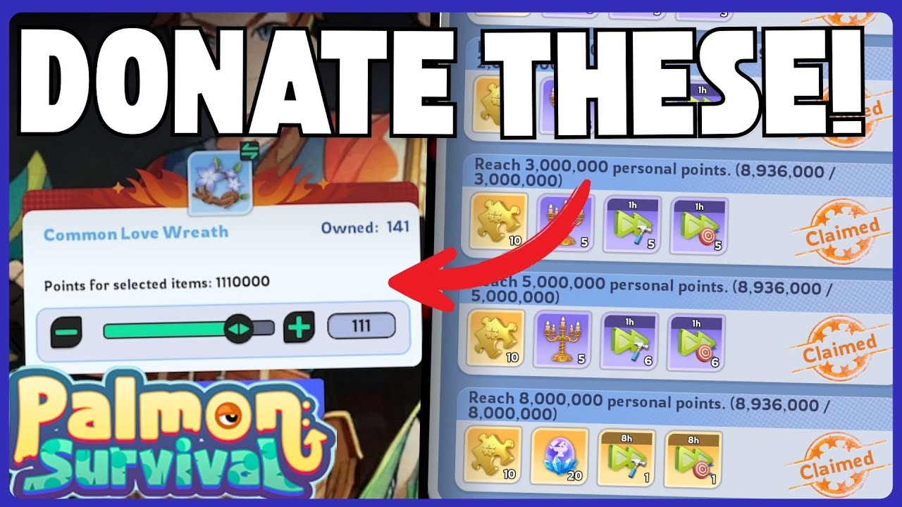 Season 2 Donations + S2 Preview in Palmon Survival! (S2 Donation Tips & Tricks)