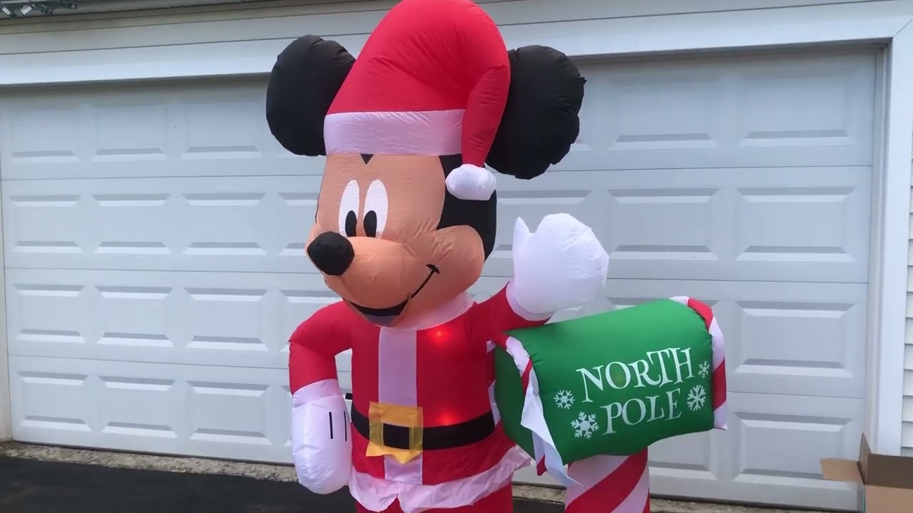 7 ft tall Mickey with north-pole mailbox inflatable review
