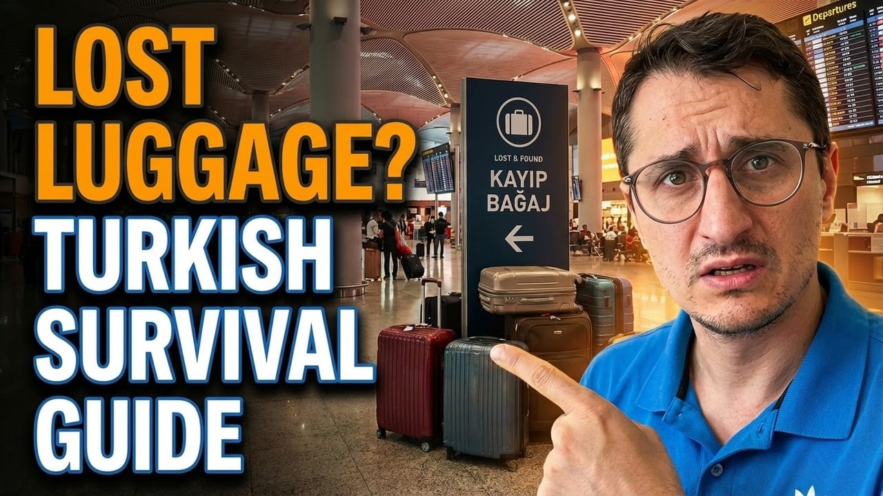 YOUR LUGGAGE DISAPPEARED? Here's What to Say in Turkish ✈️🧳