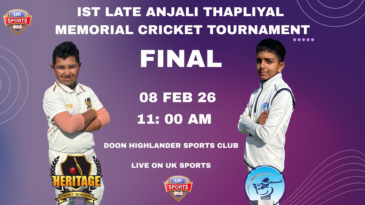 THE FINAL || HERITAGE CRICKET ACADEMY VS DURGA CRICKET ACADEMY || IST LATE ANJALI THAPLIYAL CUP ||