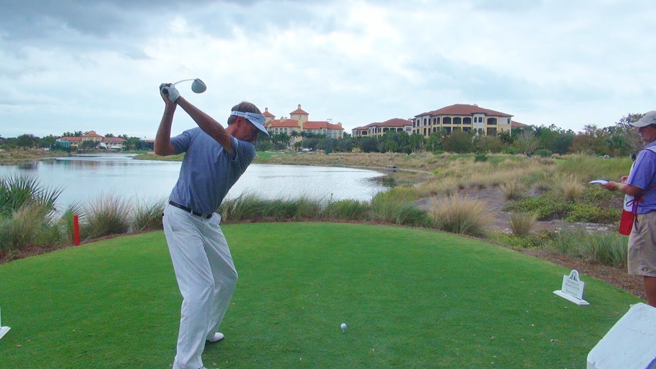 GOLF SWING 2012 - DAVIS LOVE DRIVER - DOWN THE LINE & SLOW MOTION (UP CLOSE) - HQ 1080p HD
