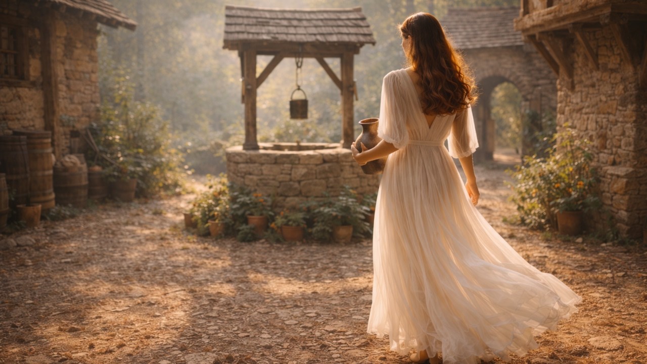 Drawing Water from the Village Well ✨ | Medieval Cottagecore Slow Living Ambience
