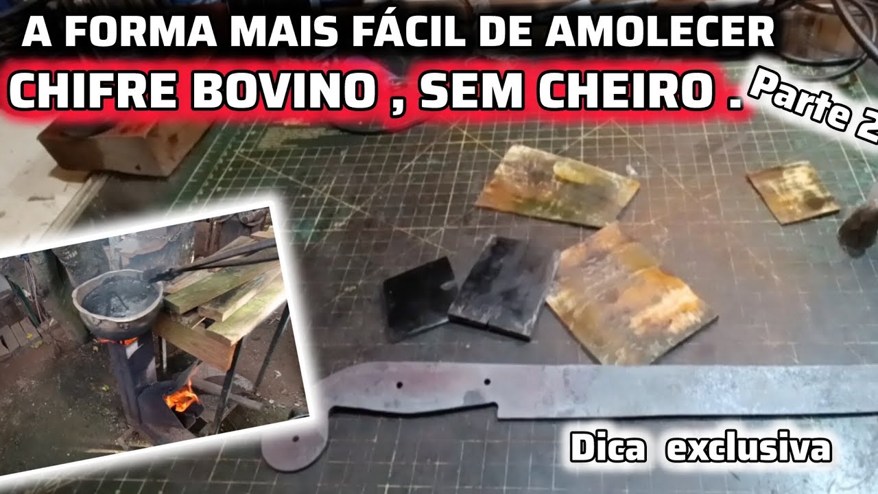 APRENDA AMOLECER CHIFRE BOVINO SEM CHEIRO DE CHIFRE QUEIMADO. FORMA INFALÍVEL.